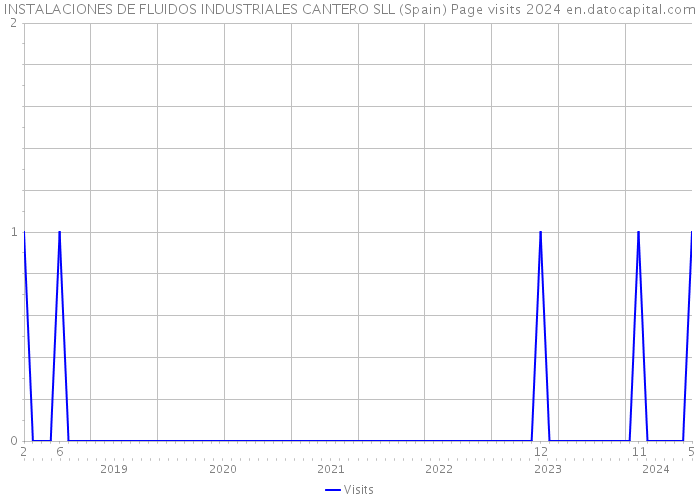INSTALACIONES DE FLUIDOS INDUSTRIALES CANTERO SLL (Spain) Page visits 2024 