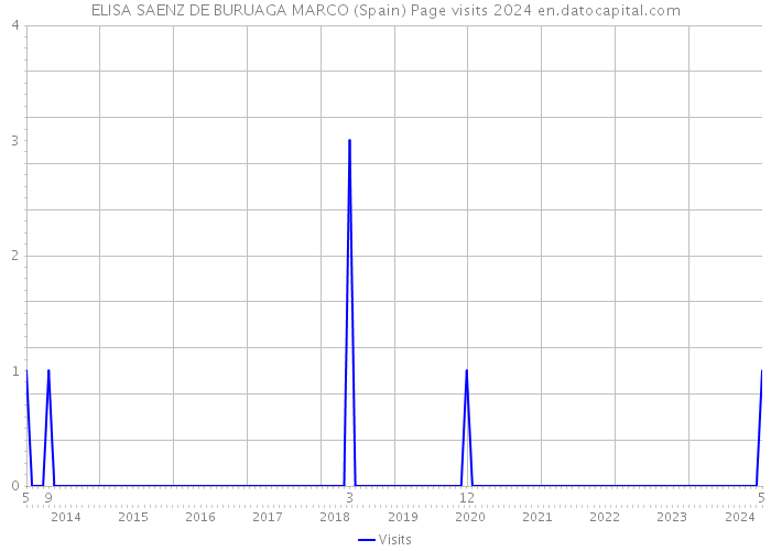 ELISA SAENZ DE BURUAGA MARCO (Spain) Page visits 2024 