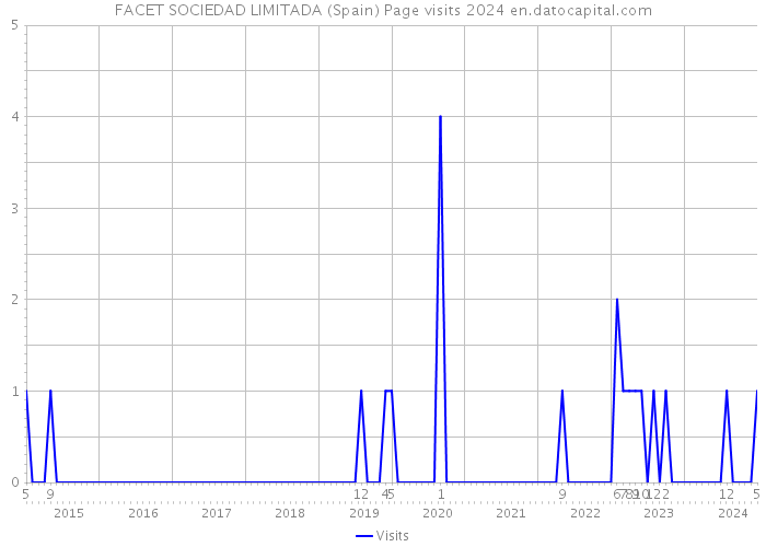 FACET SOCIEDAD LIMITADA (Spain) Page visits 2024 