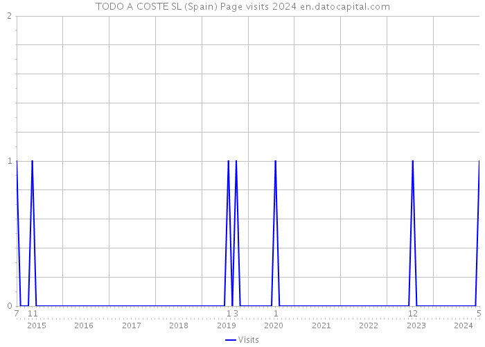 TODO A COSTE SL (Spain) Page visits 2024 