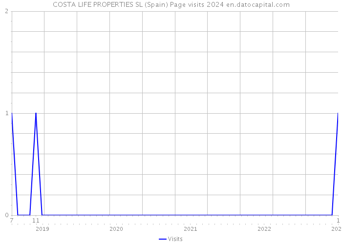COSTA LIFE PROPERTIES SL (Spain) Page visits 2024 