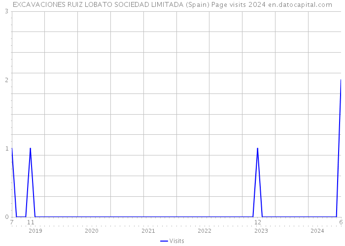 EXCAVACIONES RUIZ LOBATO SOCIEDAD LIMITADA (Spain) Page visits 2024 