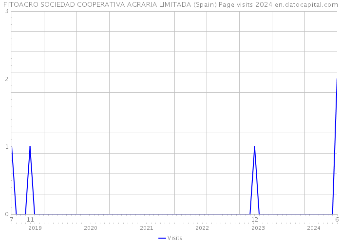 FITOAGRO SOCIEDAD COOPERATIVA AGRARIA LIMITADA (Spain) Page visits 2024 