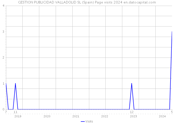 GESTION PUBLICIDAD VALLADOLID SL (Spain) Page visits 2024 