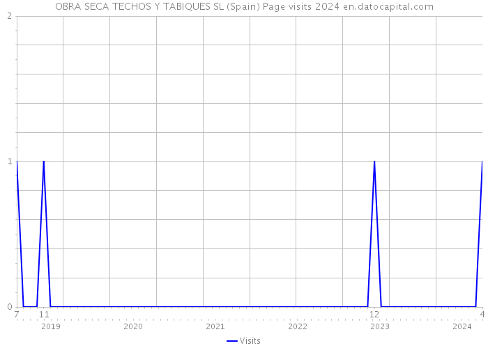 OBRA SECA TECHOS Y TABIQUES SL (Spain) Page visits 2024 