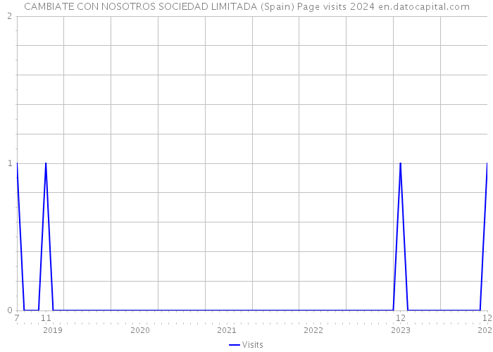 CAMBIATE CON NOSOTROS SOCIEDAD LIMITADA (Spain) Page visits 2024 
