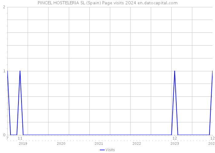 PINCEL HOSTELERIA SL (Spain) Page visits 2024 