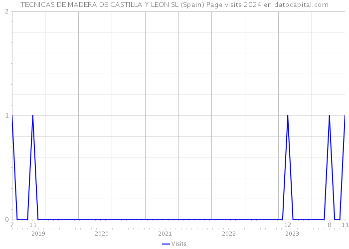 TECNICAS DE MADERA DE CASTILLA Y LEON SL (Spain) Page visits 2024 