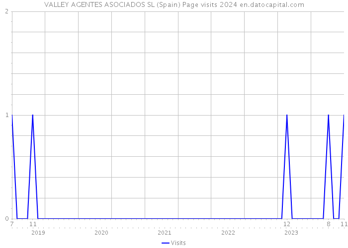 VALLEY AGENTES ASOCIADOS SL (Spain) Page visits 2024 