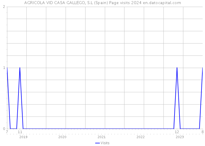 AGRICOLA VID CASA GALLEGO, S.L (Spain) Page visits 2024 