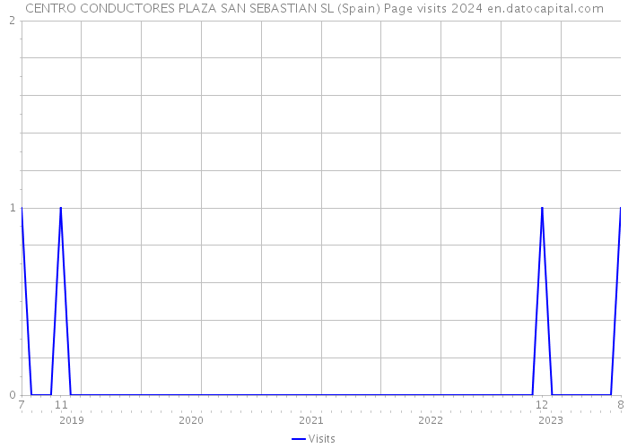 CENTRO CONDUCTORES PLAZA SAN SEBASTIAN SL (Spain) Page visits 2024 