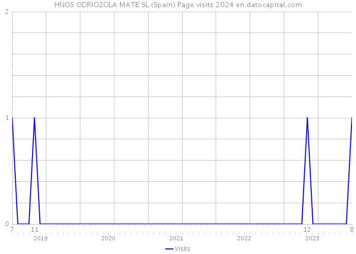 HNOS ODRIOZOLA MATE SL (Spain) Page visits 2024 