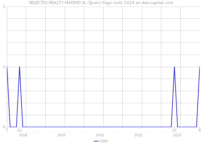 SELECTIO REALTY MADRID SL (Spain) Page visits 2024 