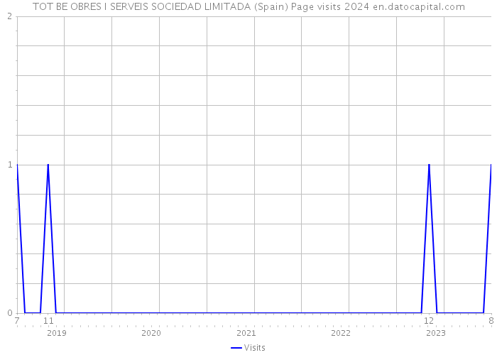 TOT BE OBRES I SERVEIS SOCIEDAD LIMITADA (Spain) Page visits 2024 