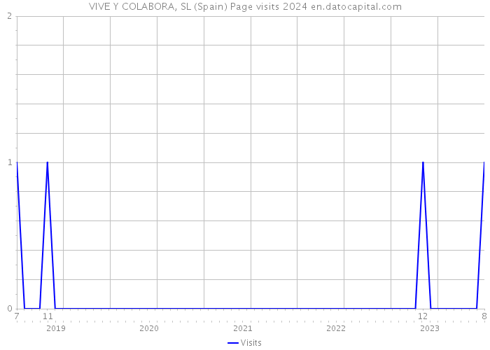VIVE Y COLABORA, SL (Spain) Page visits 2024 