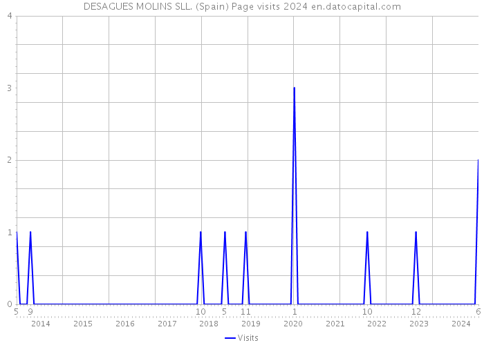 DESAGUES MOLINS SLL. (Spain) Page visits 2024 