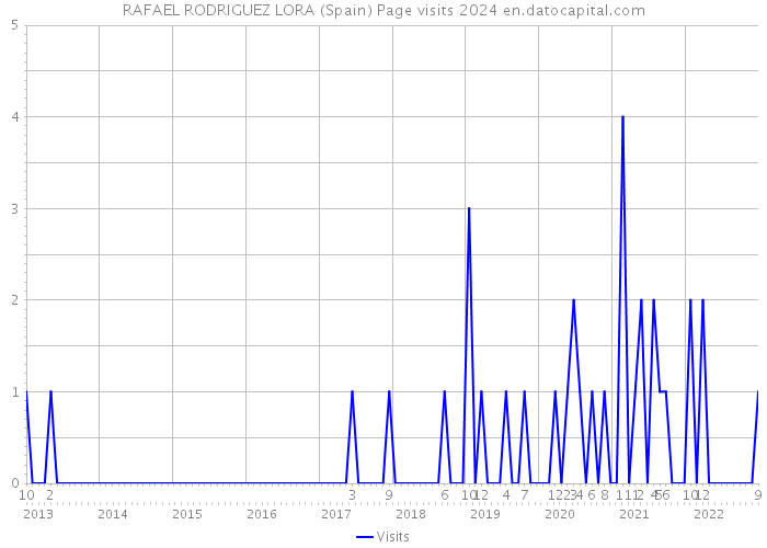 RAFAEL RODRIGUEZ LORA (Spain) Page visits 2024 