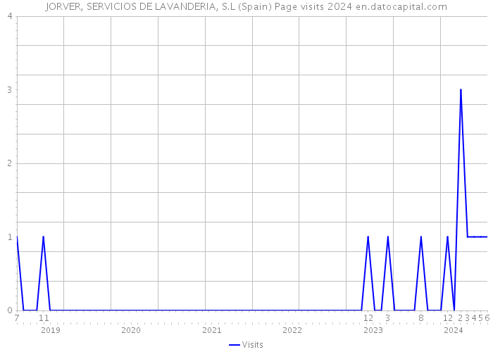 JORVER, SERVICIOS DE LAVANDERIA, S.L (Spain) Page visits 2024 