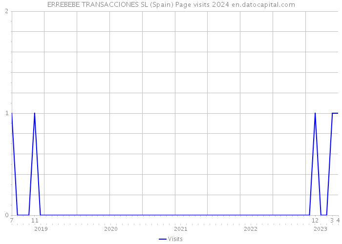 ERREBEBE TRANSACCIONES SL (Spain) Page visits 2024 
