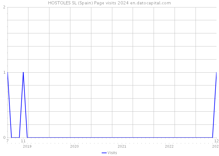 HOSTOLES SL (Spain) Page visits 2024 