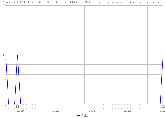 PRAXIS GABINETE SOCIAL SOCIEDAD CIVIL PROFESIONAL (Spain) Page visits 2024 