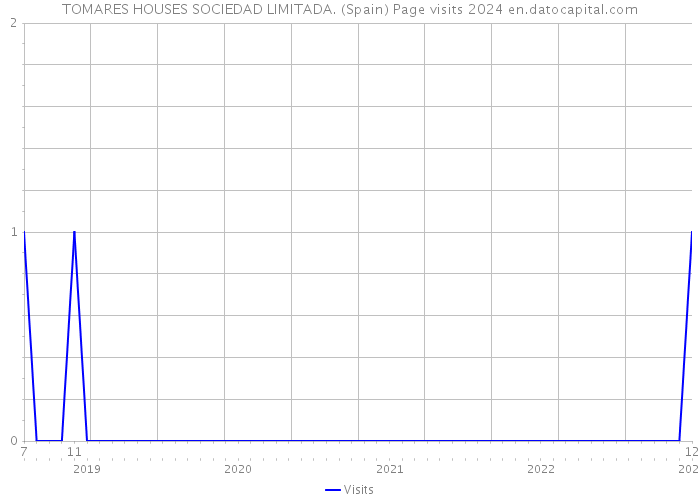 TOMARES HOUSES SOCIEDAD LIMITADA. (Spain) Page visits 2024 