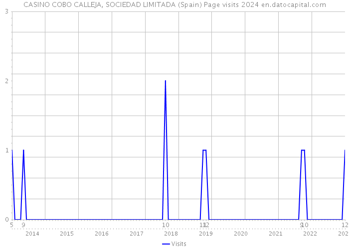 CASINO COBO CALLEJA, SOCIEDAD LIMITADA (Spain) Page visits 2024 