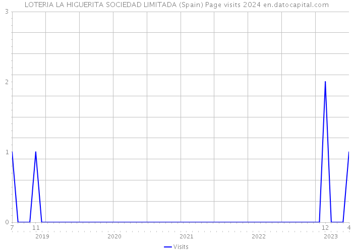 LOTERIA LA HIGUERITA SOCIEDAD LIMITADA (Spain) Page visits 2024 