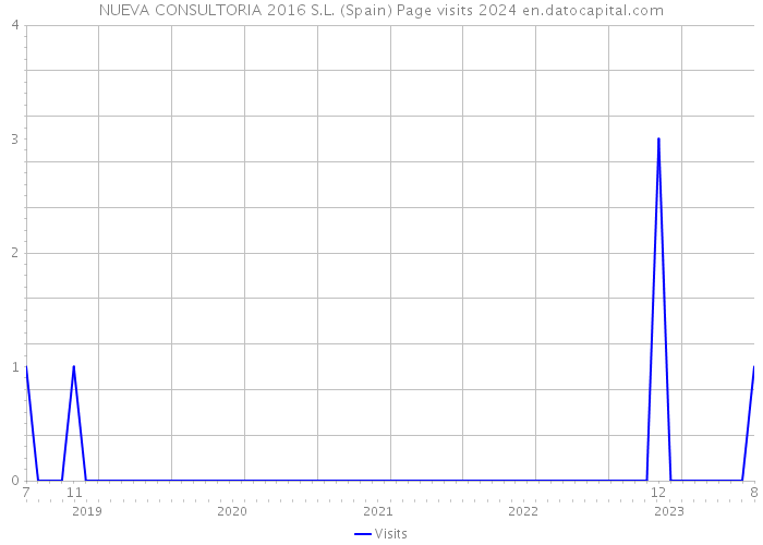 NUEVA CONSULTORIA 2016 S.L. (Spain) Page visits 2024 