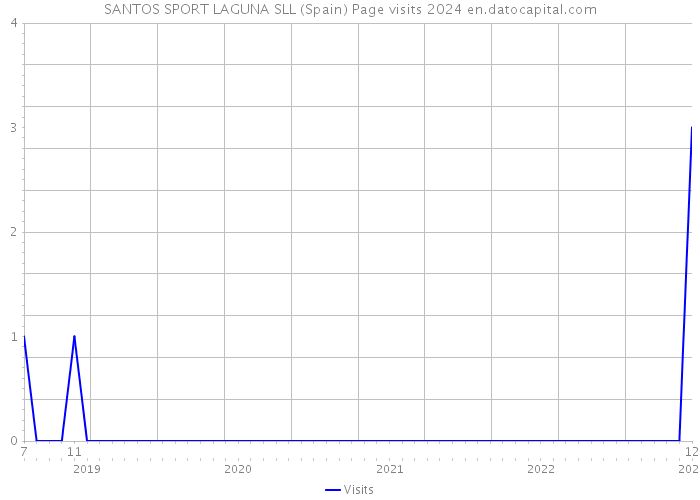 SANTOS SPORT LAGUNA SLL (Spain) Page visits 2024 