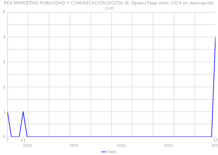 RDS MARKETING PUBLICIDAD Y COMUNICACION DIGITAL SL (Spain) Page visits 2024 