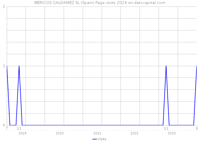 IBERICOS GALDAMEZ SL (Spain) Page visits 2024 