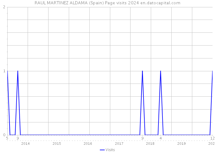 RAUL MARTINEZ ALDAMA (Spain) Page visits 2024 