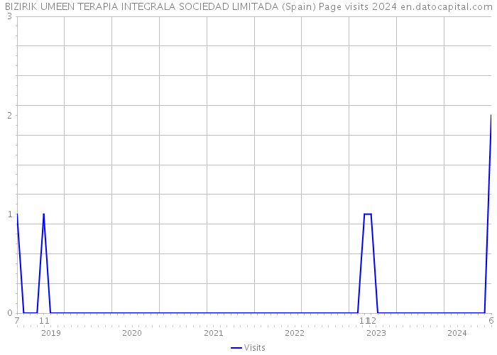 BIZIRIK UMEEN TERAPIA INTEGRALA SOCIEDAD LIMITADA (Spain) Page visits 2024 