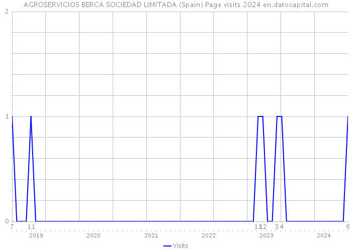 AGROSERVICIOS BERCA SOCIEDAD LIMITADA (Spain) Page visits 2024 