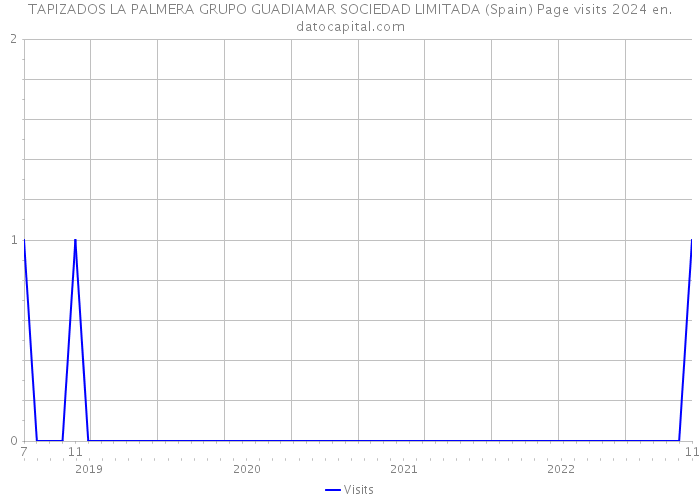 TAPIZADOS LA PALMERA GRUPO GUADIAMAR SOCIEDAD LIMITADA (Spain) Page visits 2024 