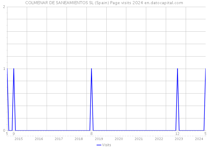 COLMENAR DE SANEAMIENTOS SL (Spain) Page visits 2024 