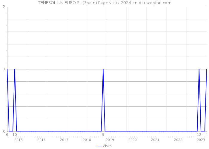 TENESOL UN EURO SL (Spain) Page visits 2024 
