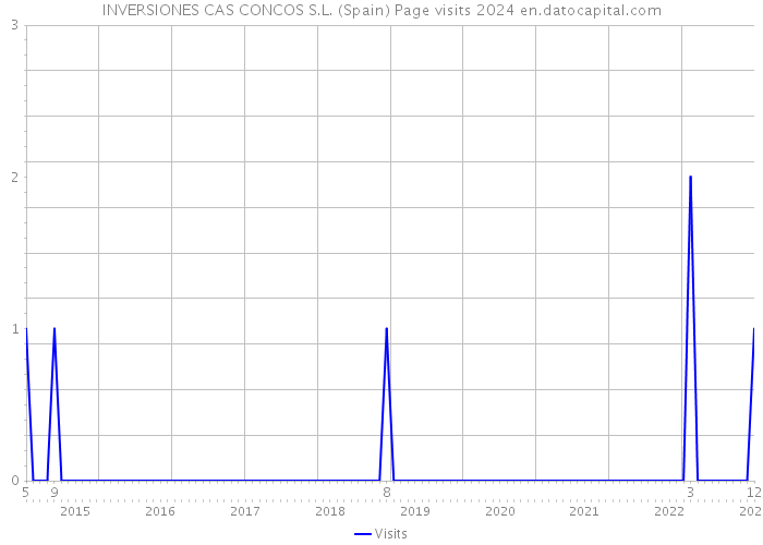INVERSIONES CAS CONCOS S.L. (Spain) Page visits 2024 
