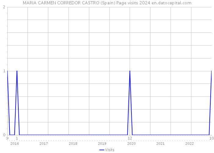 MARIA CARMEN CORREDOR CASTRO (Spain) Page visits 2024 
