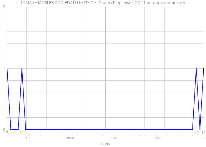 IOMA IMMOBLES SOCIEDAD LIMITADA (Spain) Page visits 2024 