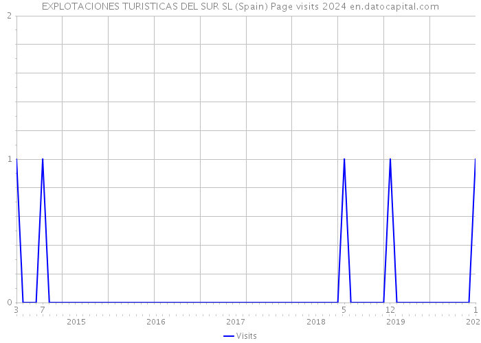 EXPLOTACIONES TURISTICAS DEL SUR SL (Spain) Page visits 2024 