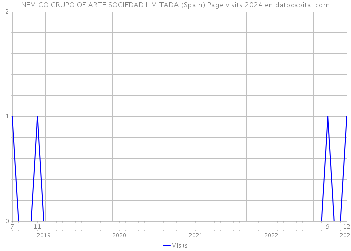 NEMICO GRUPO OFIARTE SOCIEDAD LIMITADA (Spain) Page visits 2024 