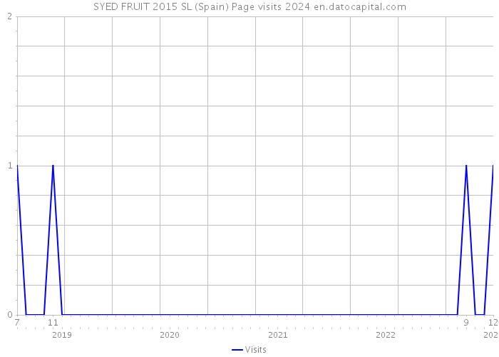 SYED FRUIT 2015 SL (Spain) Page visits 2024 