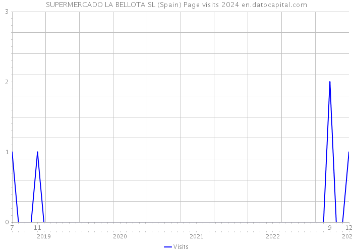 SUPERMERCADO LA BELLOTA SL (Spain) Page visits 2024 