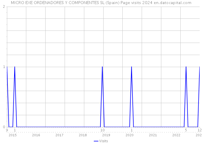 MICRO EXE ORDENADORES Y COMPONENTES SL (Spain) Page visits 2024 