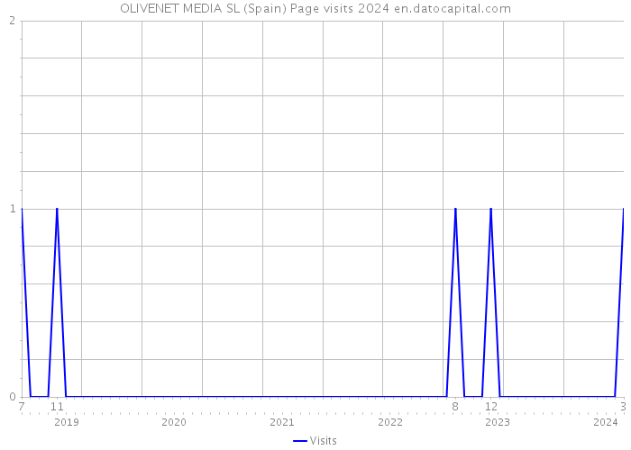OLIVENET MEDIA SL (Spain) Page visits 2024 