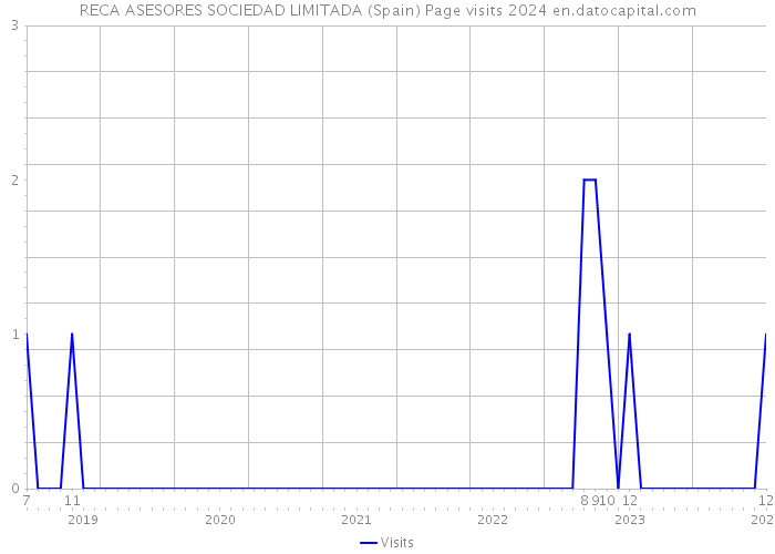 RECA ASESORES SOCIEDAD LIMITADA (Spain) Page visits 2024 
