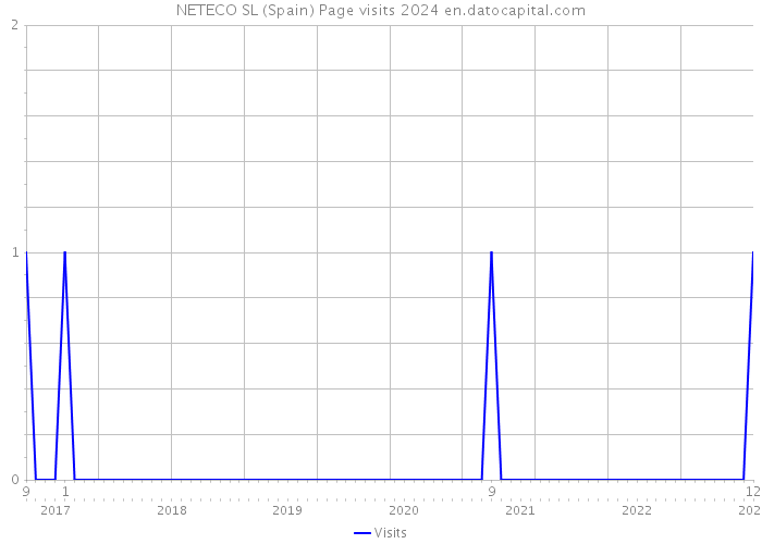 NETECO SL (Spain) Page visits 2024 