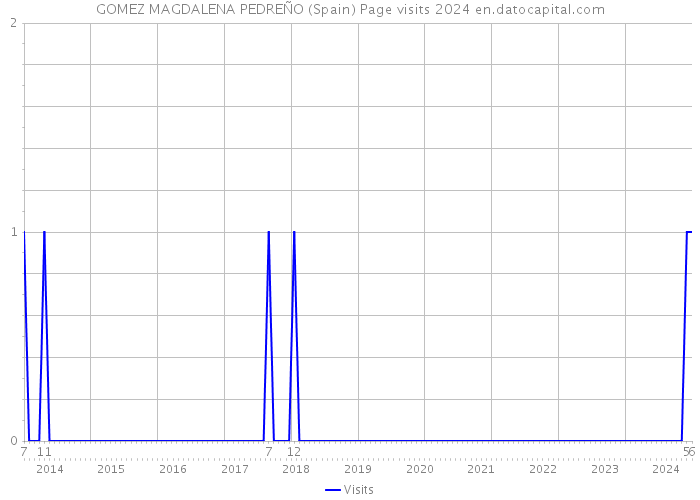 GOMEZ MAGDALENA PEDREÑO (Spain) Page visits 2024 